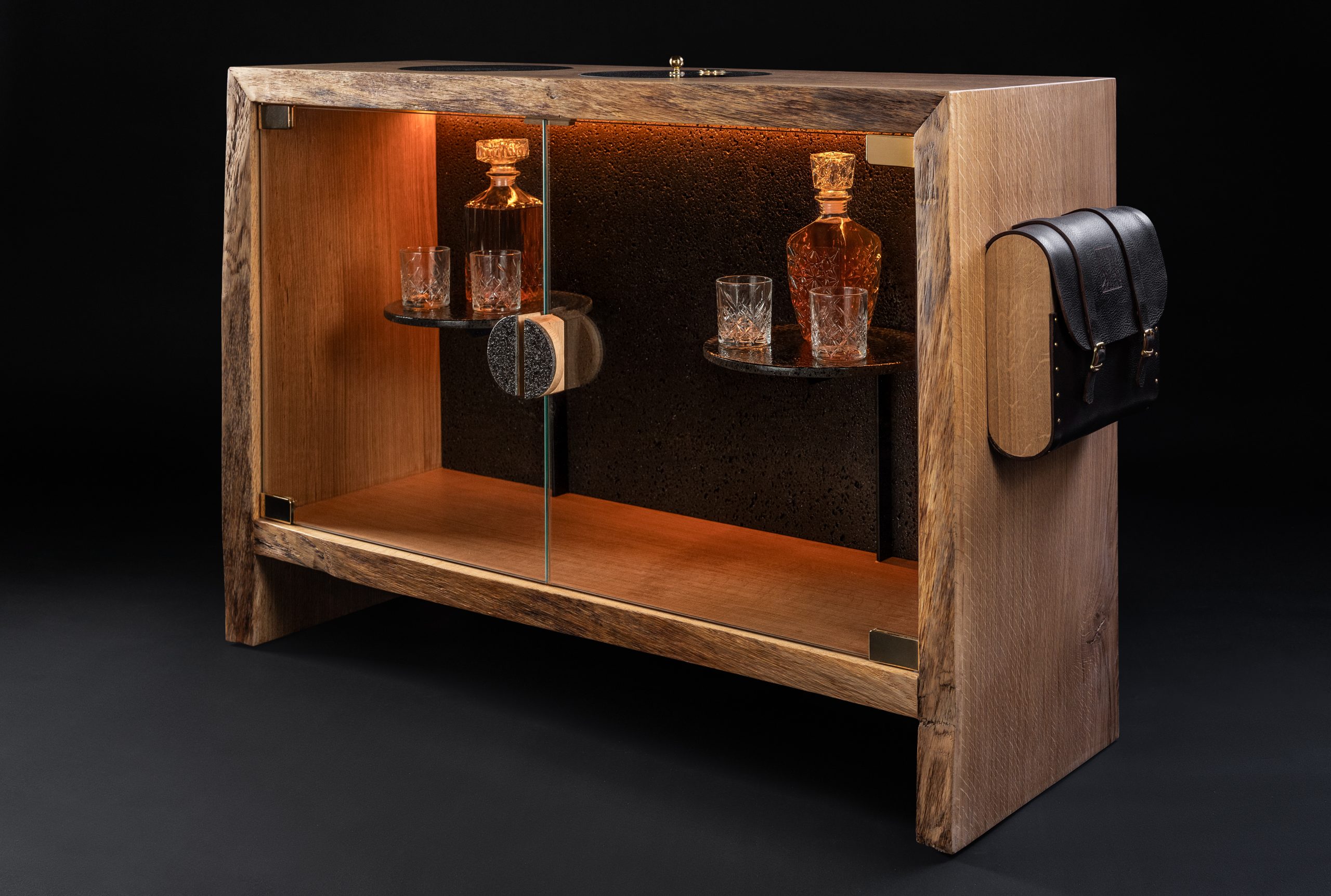mobile bar cabinet in legno