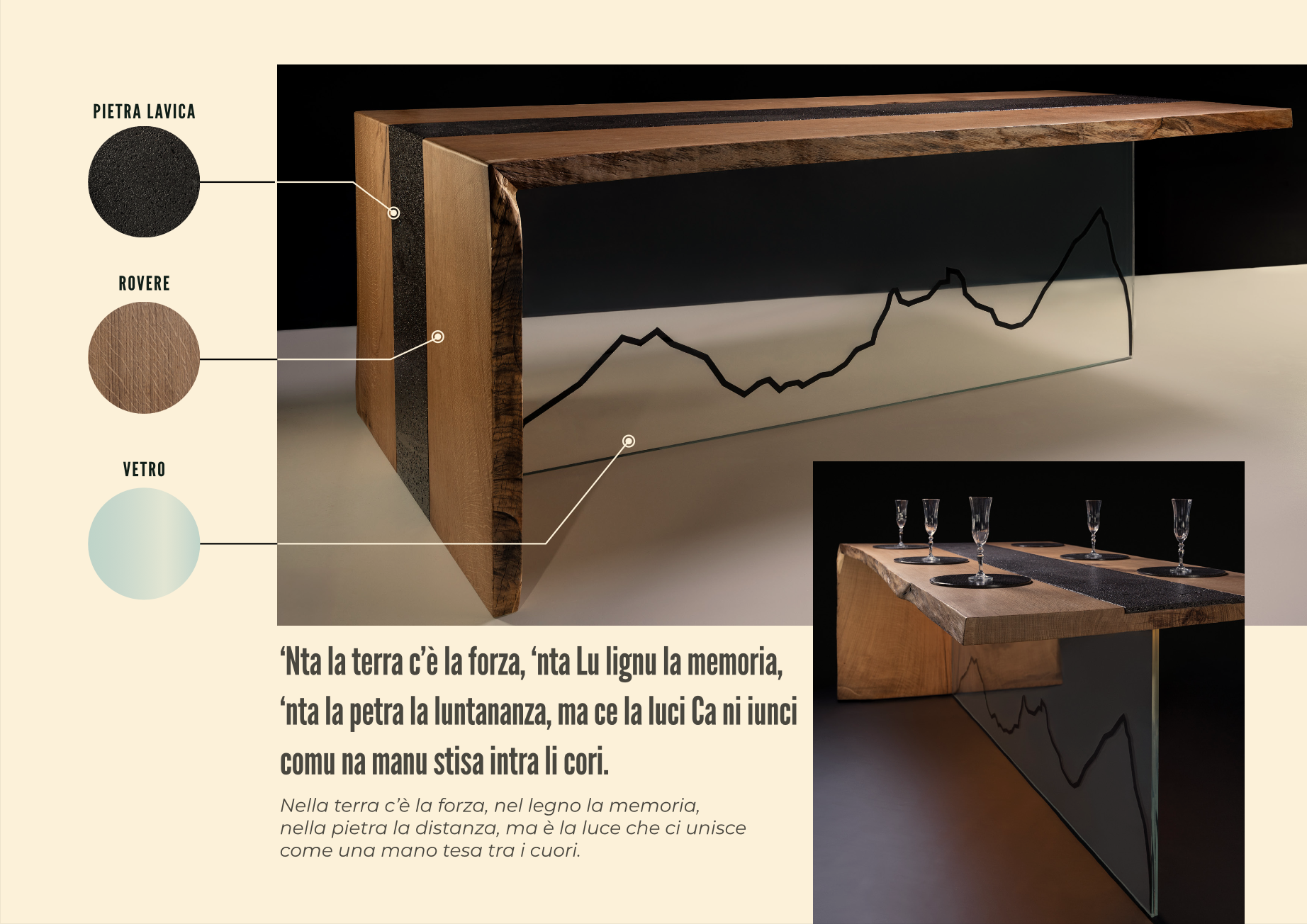 tavolo di design italiano