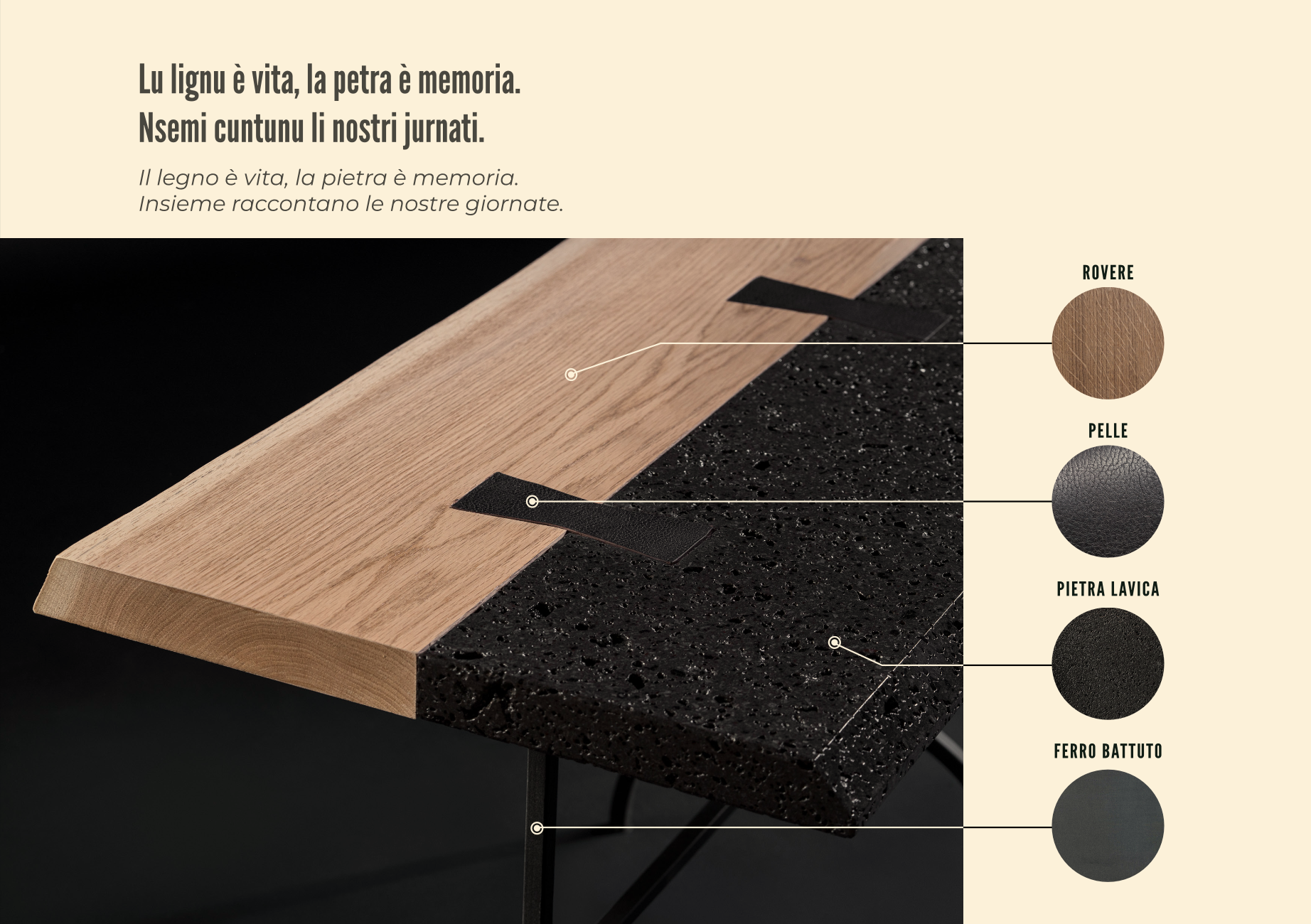 tavolino artigianale in legno